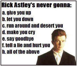 Send Rick Rolls by Mail